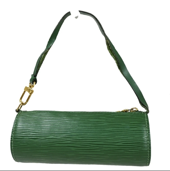 RARE Authentic Louis Vuitton Green Epi Mini Papillon Pouch handbag - Picture 11 of 17